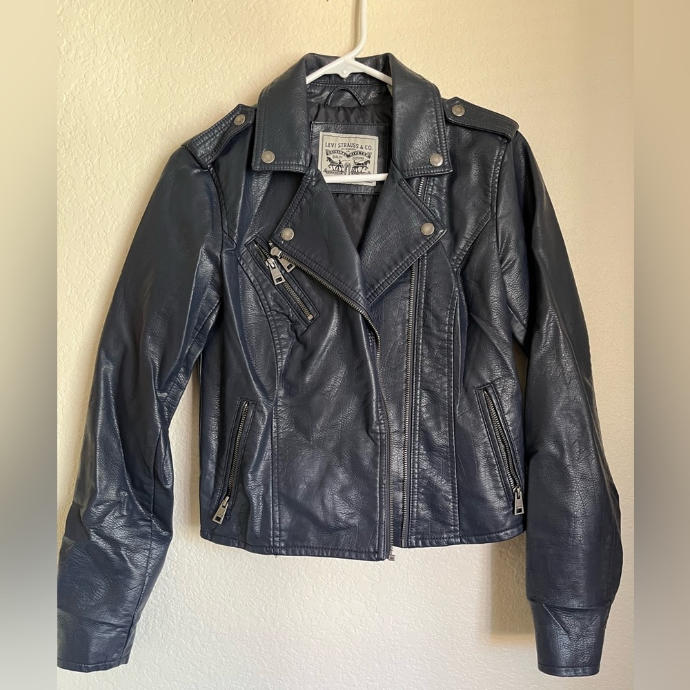 Levis faux leather jacket never used